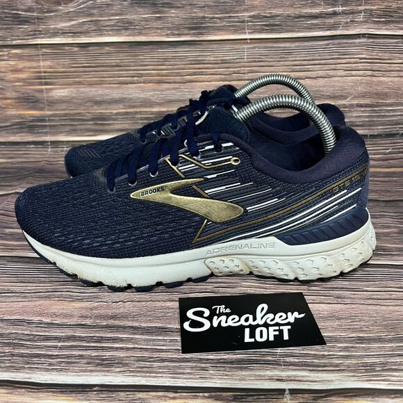 Brooks Adrenaline GTS‎ 19 Men\'s Blue Gold Athletic Running Shoes main image 8